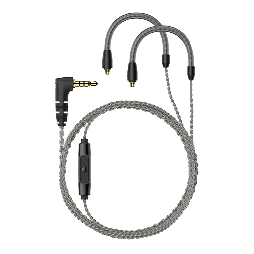MMCX Microphone Braided Cable for IE Series 3.5mm Jack