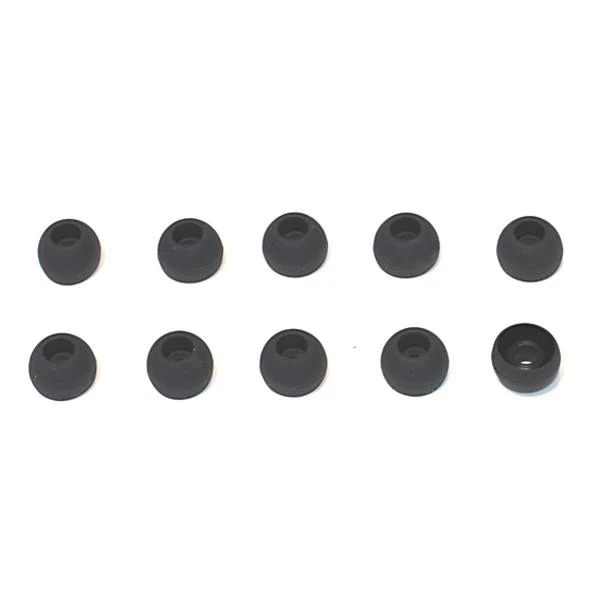 Large Eartips for CX Series, IE 60/80, MM 30/50/70/80 (Black) (5 pairs)