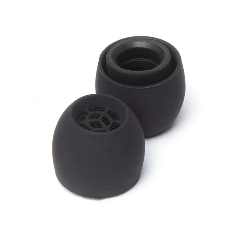 Eartip for IE 200, 300, 600, 900 Silicone (Black) (3 Pairs)