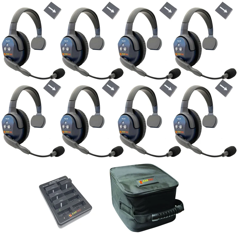 Eartec - Ultralite Pro16 Conjunto de 8 personas