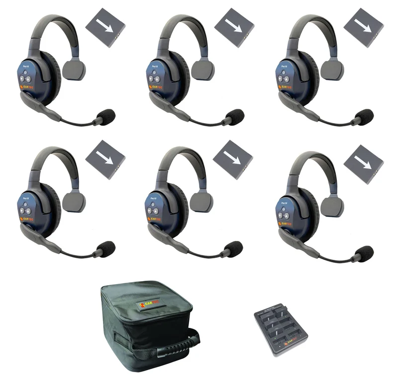 Eartec - Ultralite Pro16 Conjunto de 6 personas