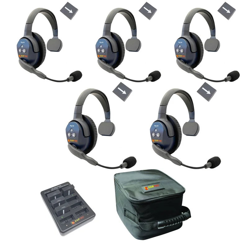 Eartec - Ultralite Pro16 Conjunto de 5 personas