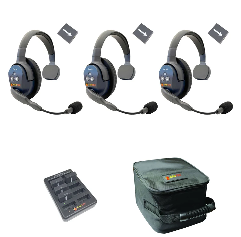 Eartec - Ultralite Pro16 Set vun 3 Persounen