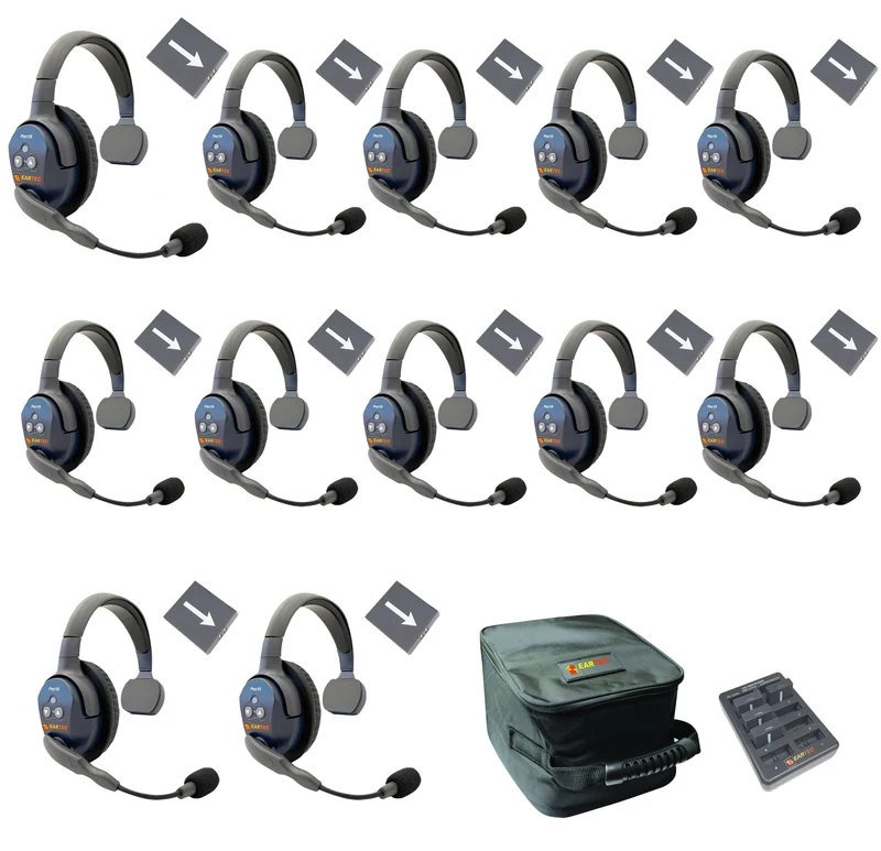 Eartec - Ultralite Pro16 Conjunto de 12 personas