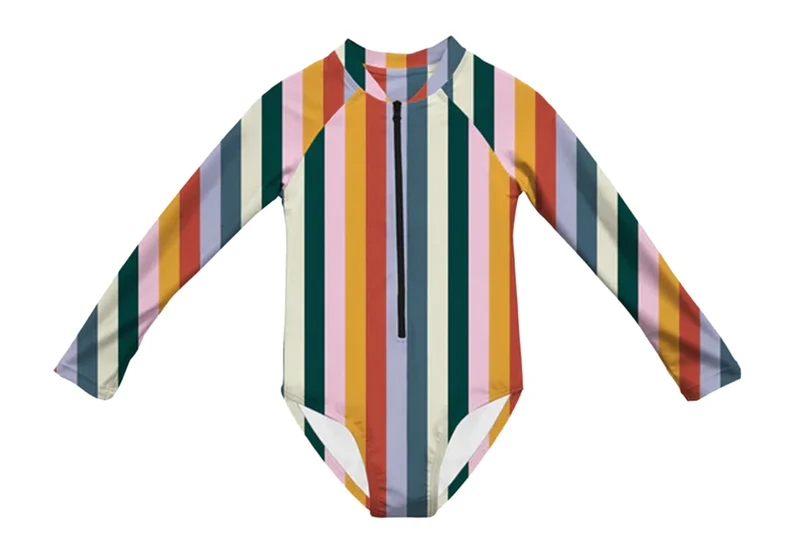 Maillot de bain une pièce à manches longues Vertical Delight