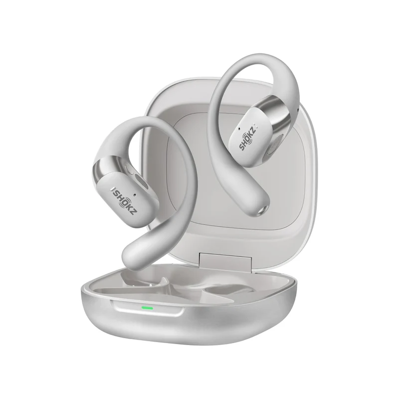 SHOKZ OpenFit 2+ | Écouteurs ouverts - Jusqu'à 48 heures d'autonomie - Bluetooth - Gris