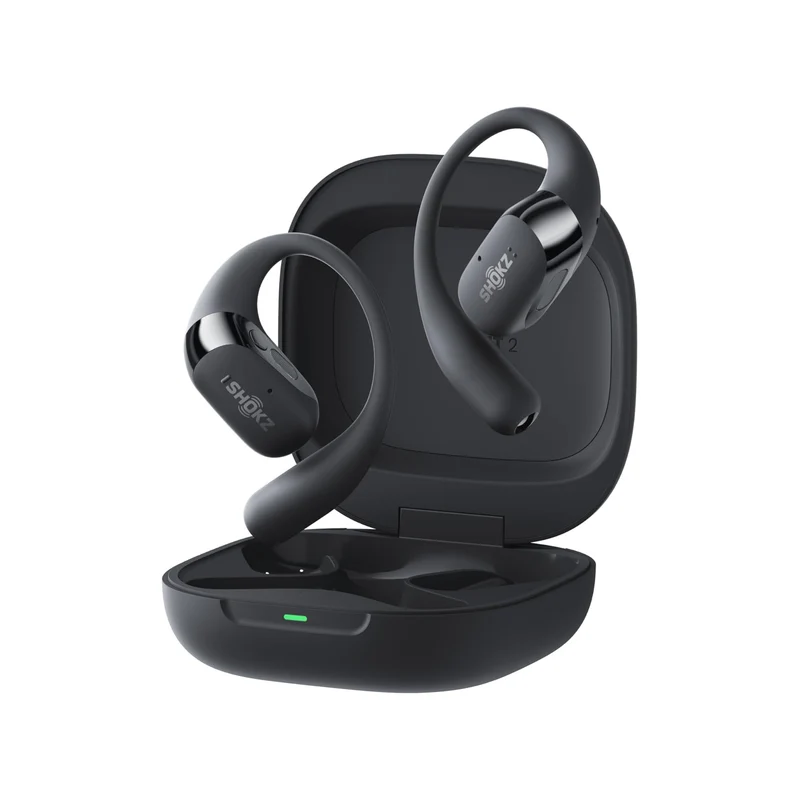 SHOKZ OpenFit 2+ | Écouteurs ouverts - Jusqu'à 48 heures d'autonomie - Bluetooth - Noir