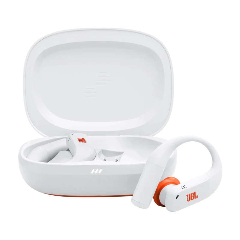 JBL Endurance Peak 4 | Écouteurs intra-auriculaires - TwistLock - Blanc/Orange