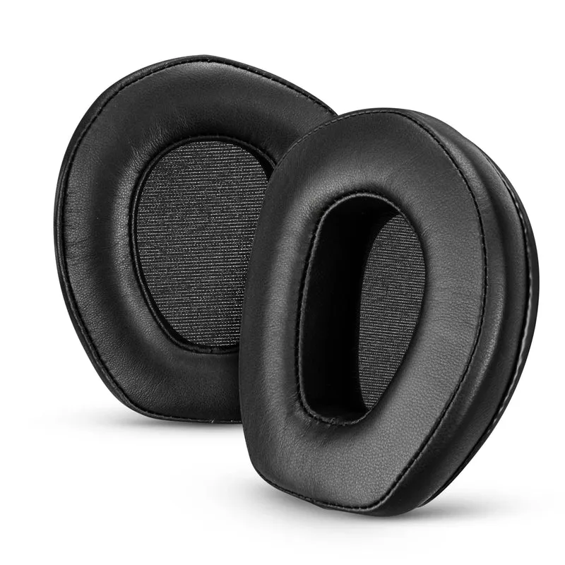 Oreillettes en peau de mouton pour écouteurs SENNHEISER RS165, RS175, RS185 et RS195 - Coussinets d'oreille en cuir véritable souple de haute qualité et mousse à mémoire de forme, HDR165, HDR175, HDR185, HDR195