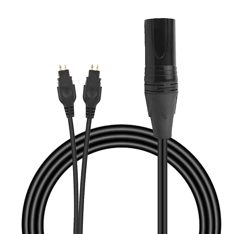 Kabel Audio HIFI XLR Gantian untuk set kepala Sennheiser HD600, HD650, HD660s & HD580, Penyambung XLR Dwi 2-Pin ke 4-Pin