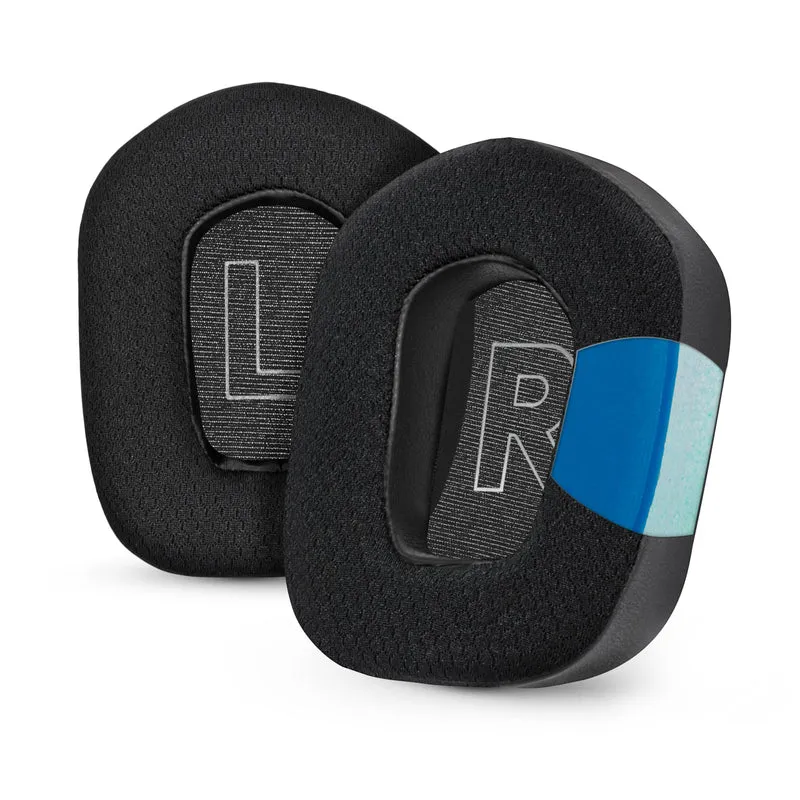 Coussinets d'oreille hybrides pour casques Logitech G733, G335 et G535 : gel rafraîchissant, tissu ultra-doux et mousse à mémoire de forme plus épaisse.