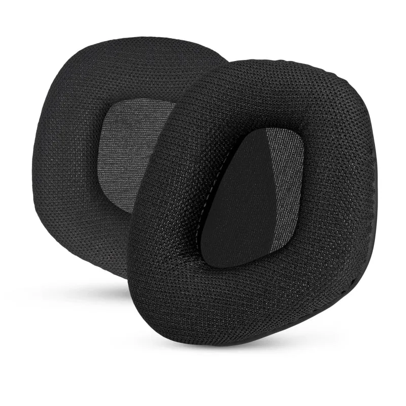 Coussinets d'oreille en tissu mesh pour casques Corsair Void RGB Elite Wireless, RGB Elite USB et Elite Surround : tissu mesh respirant et mousse à mémoire de forme haute qualité.