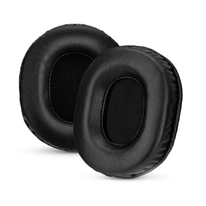 Coussinets de rechange en peau de mouton pour casques Audio Technica ATH-M50X, M50xBT, M50RD, M40X, M30X et M20X. Cuir véritable souple et mousse à mémoire de forme.