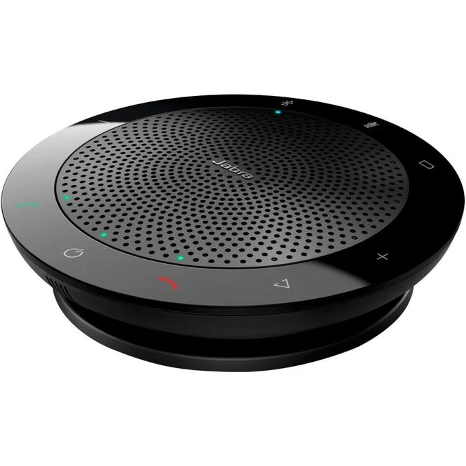 Jabra Speak 510 Micro Haut Parleur – Enceinte Portable Conférence Certifiée Microsoft avec USB – Connectivité avec Ordinateurs Portables, Smartphones et Tablettes