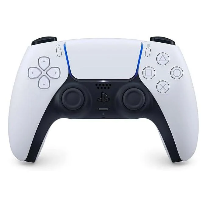 Sony Playstation 5 - PS5 Manette officielle DualSense, Sans fil, Batterie rechargeable, Bluetooth, Compatible avec PS5 et PC, Couleur : Blanc