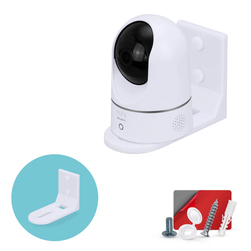 Support mural adhésif pour caméra de surveillance bébé, compatible avec Eufy, Wyze, Nanit, Infant Optics, Wansview, Blink, TP Link, Kasa, Ring et autres, support de sécurité facile à installer (W01)