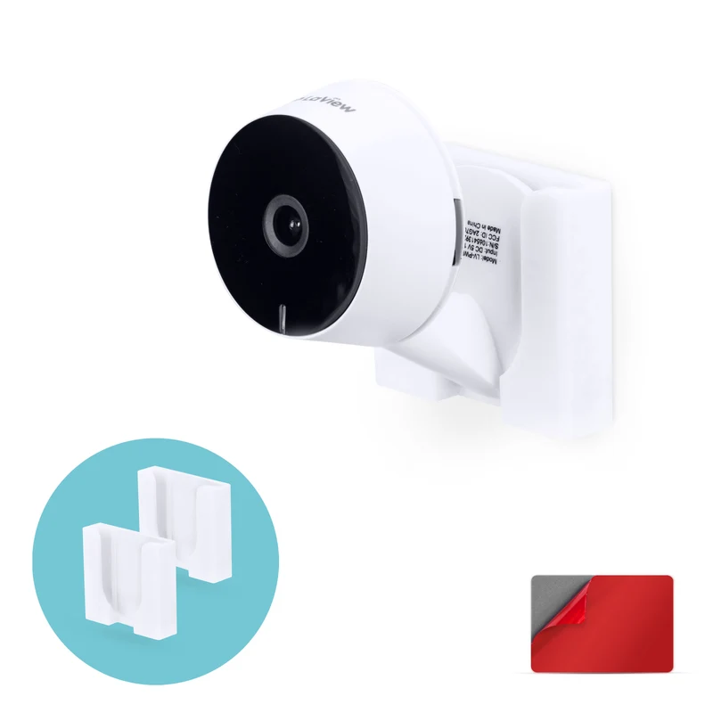 Pemasangan Dinding untuk Kamera Dalaman HD LaView LV-PWF1 1080P HD, Pendakap Pemegang Cam Keselamatan Pelekat, Kurangkan Bintik Buta & Kekacauan, Pelekat & Pemasangan Skru Dalam
