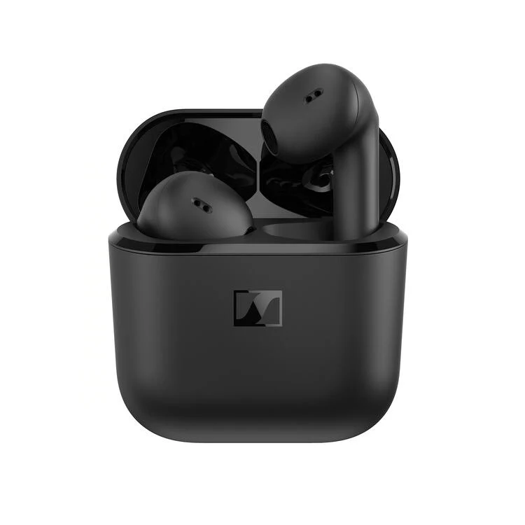 Sennheiser Accentum Open TW | Casque intra-auriculaire - Sans fil - Design ouvert pour la sensibilisation à l'environnement - Noir