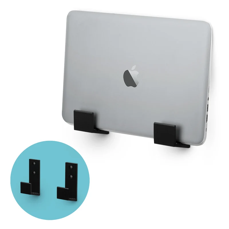 Support de suspension mural pour boîtier de câble 1.5", pour routeurs, ordinateurs portables, modem, Wifi maillé, Apple TV, commutateur réseau et plus encore, pour appareils jusqu'à 1.5" / 38 mm de large, adhésif et à visser