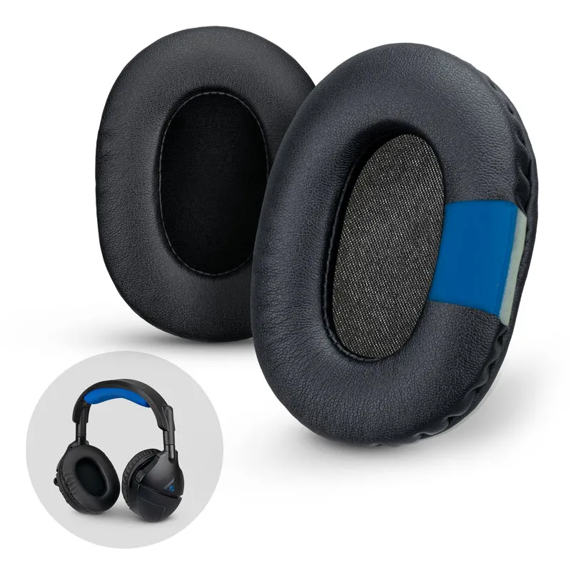 Coussinets de casque de jeu améliorés - Petit ovale - Cuir PU avec gel de refroidissement et mousse à mémoire de forme pour Steelseries, Hyperx, Sony MDR-7506, AKG, Turtlebeach, Sennheiser et plus
