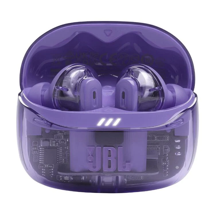 JBL Tune Beam 2 | Casque intra-auriculaire - 100% sans fil - Bluetooth - Smart Ambient - 6 microphones - Ghost Purple