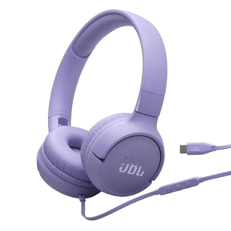 JBL Tune 520C | Casque supra-auriculaire - USB-C - Bluetooth - Violet
