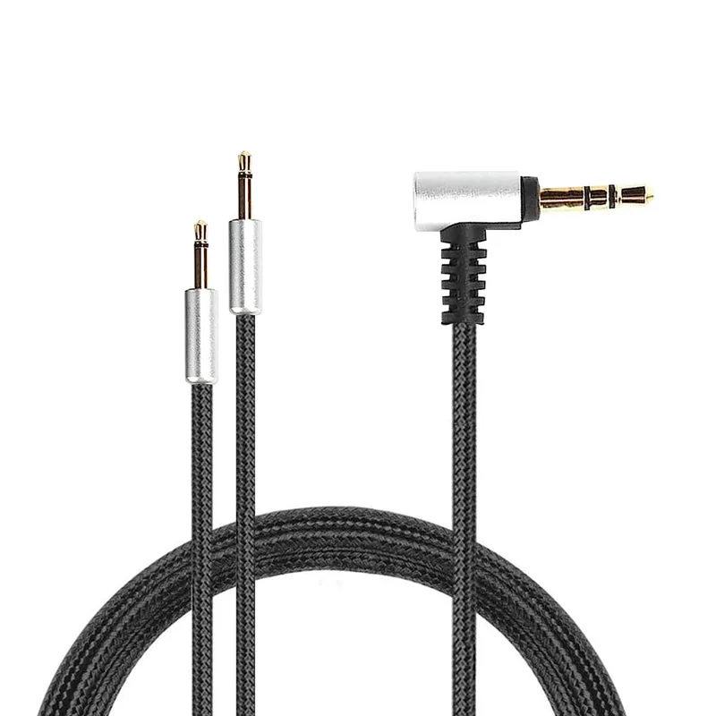 Kabel Gantian untuk Hifiman HE400S, HE-400I (versi palam 2.5mm), HE560, HE-350, HE1000, HE1000V2 + Sennheiser HD202 & HD212 Alat dengar, 3.5mm hingga Dwi 2.5mm - 1.2M / 47”