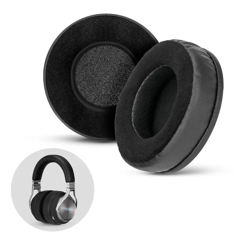 Oreillettes hybrides épaisses pour casque Corsair Virtuoso RGB (sans fil/XT/SE) – Mousse à mémoire de forme avec matériau hybride en velours et cuir PU