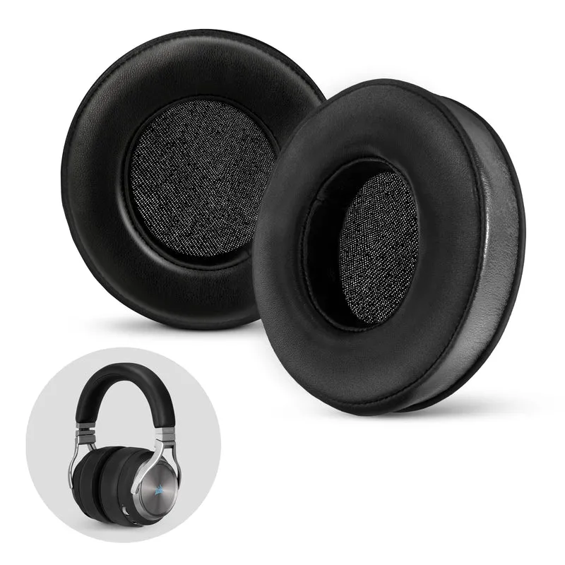 Coussinets en peau de mouton pour casque Corsair Virtuoso RGB (sans fil/XT/SE) – Mousse à mémoire de forme avec cuir de mouton souple