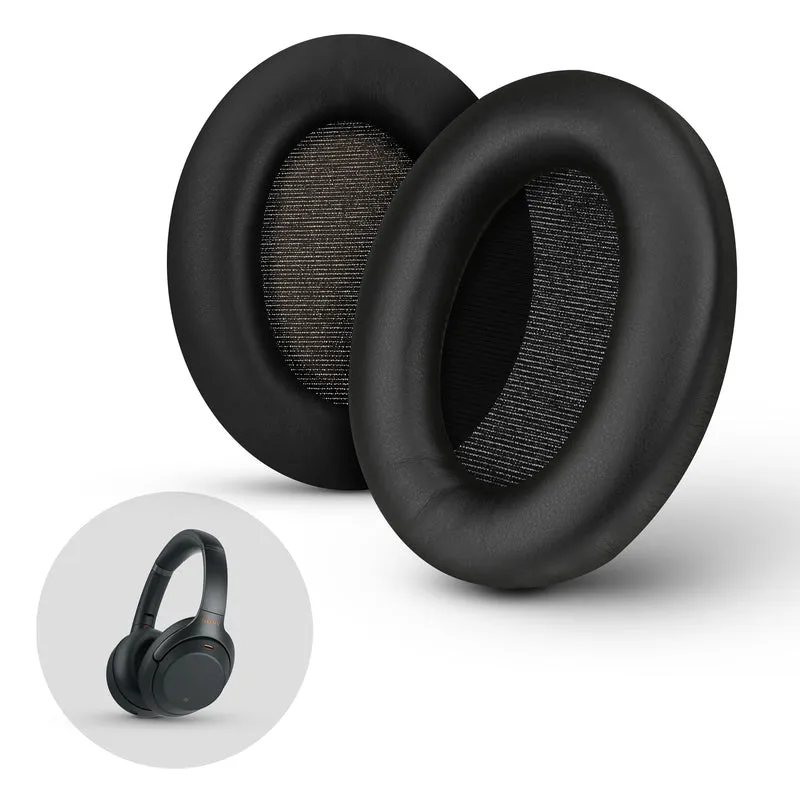 Pad Telinga Gantian Sony WH-1000XM3 - Kusyen Pad Telinga Kulit PU Lembut & Busa Memori Untuk Keselesaan Tambahan, Pemasangan Mudah & Pantas