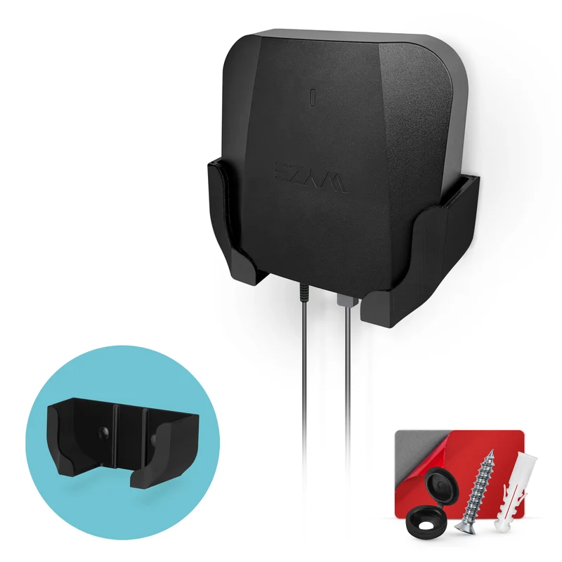 Lekap di Dinding Serasi dengan Penghala Mesh Wyze PRO (AXE5400) Wi-Fi 6E Tri-Band, Mudah Dipasang Pendakap, Kurangkan Gangguan & Kekacauan