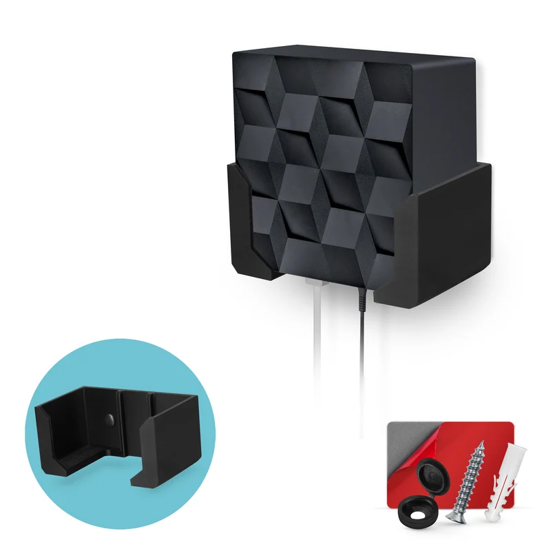 Pelekap Dinding Tanpa Skru Untuk Penghala Netgear Nighthawk MK62, Pelekat VHB yang Kuat, Pemegang Mudah Dipasang, Kurangkan Gangguan & Tingkatkan Julat, Lekat Pada & Pemasangan Skru