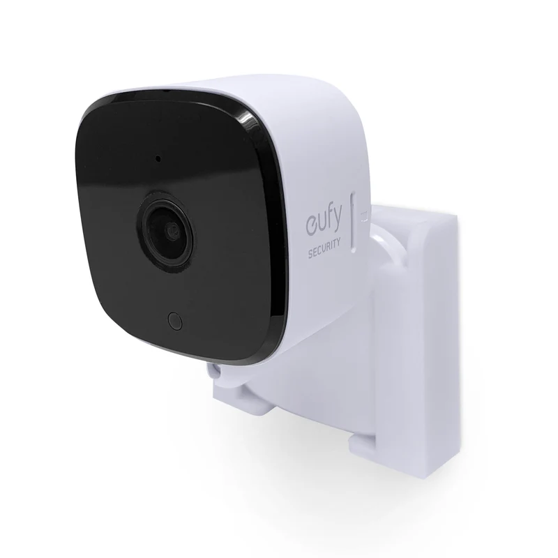 2 Pek Pelekap Dinding Lekap Untuk Eufy Solo C24 / C120 (T8400X) Kamera Keselamatan, Lekatkan & Skru Masuk