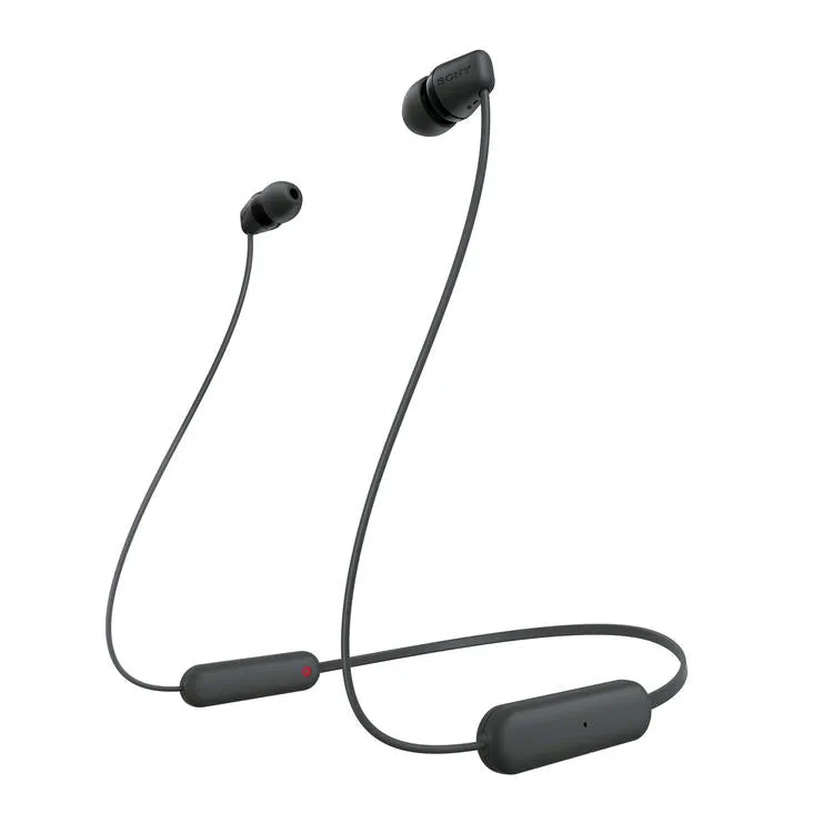 Sony WI-C100 | Écouteurs intra-auriculaires - Sans fil - Bluetooth - Tour de cou - Microphone - IPX4 - Noir