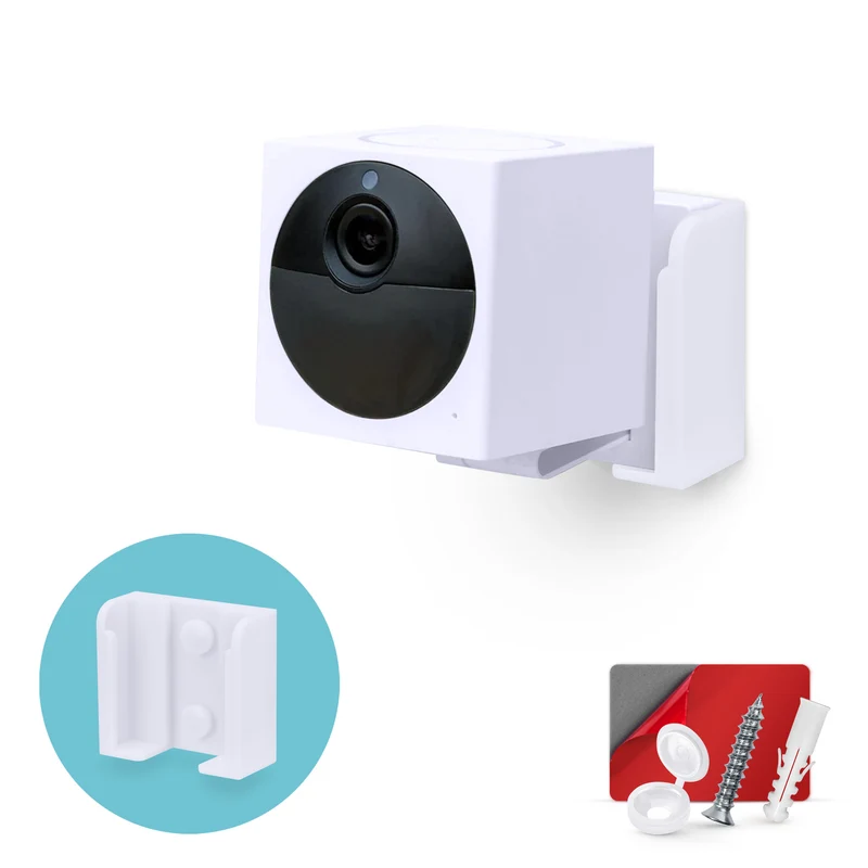 Lekap di Dinding Untuk Kamera Keselamatan Luar v2 Wyze Cam, Pendakap Pemegang Mudah Dipasang, Kurangkan Bintik Buta & Kekacauan