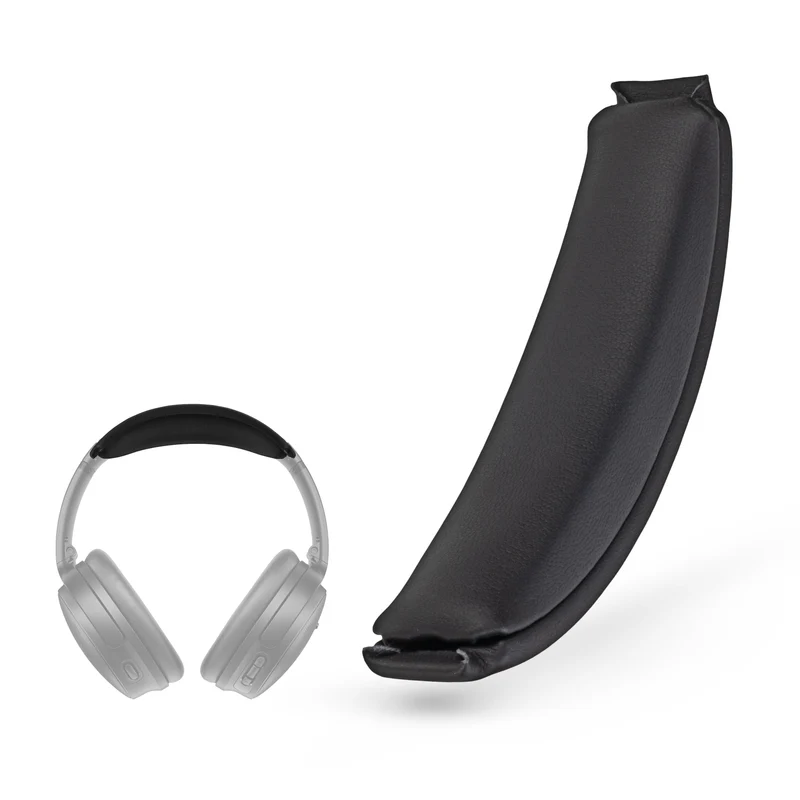 Penggantian Ikat Kepala Kulit PU untuk Fon Kepala Tanpa Wayar Bose QuietComfort QC45, QCSC, QC - Pad Kusyen Atas Fon Kepala - Kembalikan Keselesaan & Kesesuaian