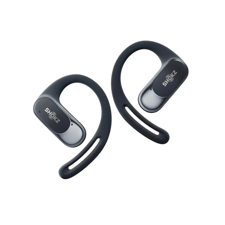 SHOKZ OpenFit Air | Casque à conduction osseuse - Jusqu'à 28 heures d'écoute - Bluetooth - Noir