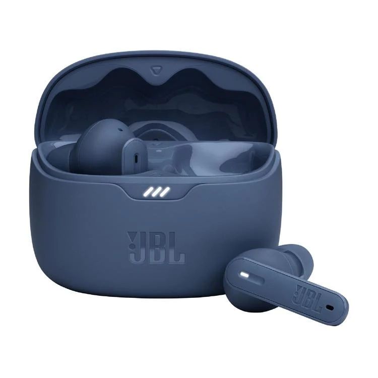 JBL Tune Beam | Casque intra-auriculaire - Vraiment sans fil - Bluetooth - Smart Ambient - Design stick-open - Bleu