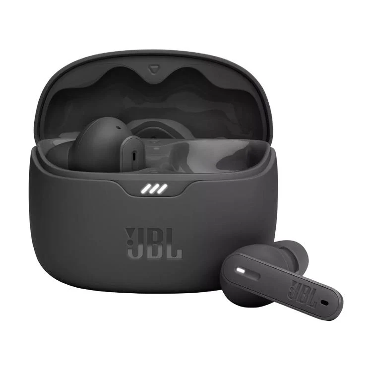 JBL Tune Beam | Casque intra-auriculaire - Vraiment sans fil - Bluetooth - Smart Ambient - Design autocollant - Noir