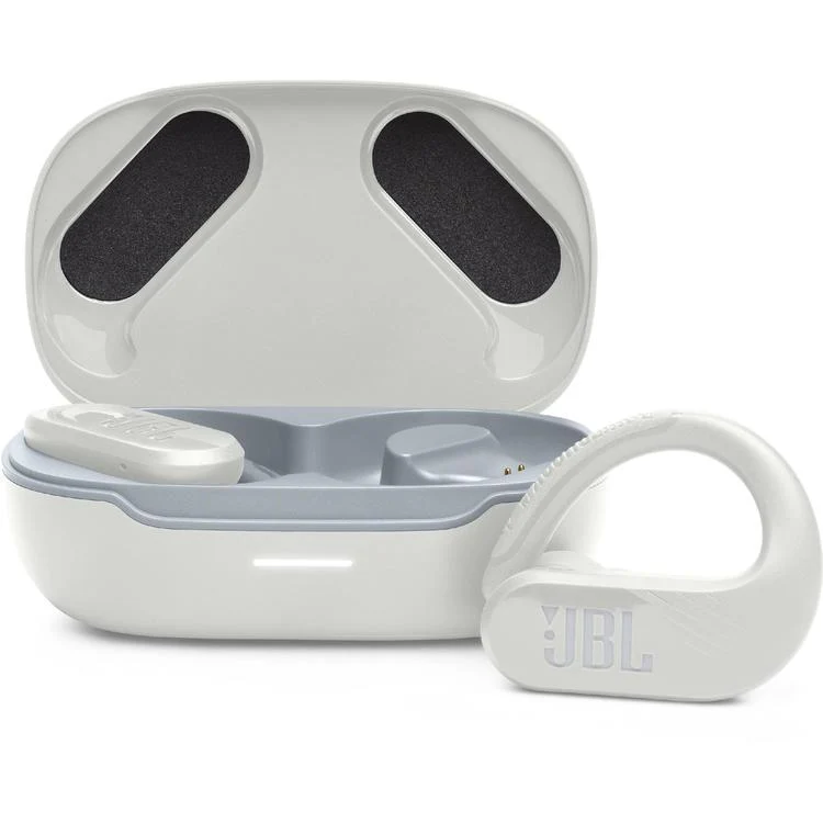 JBL Endurance Peak III | Casque de sport intra-auriculaire - 100 % sans fil - étanche - design Powerhook - blanc
