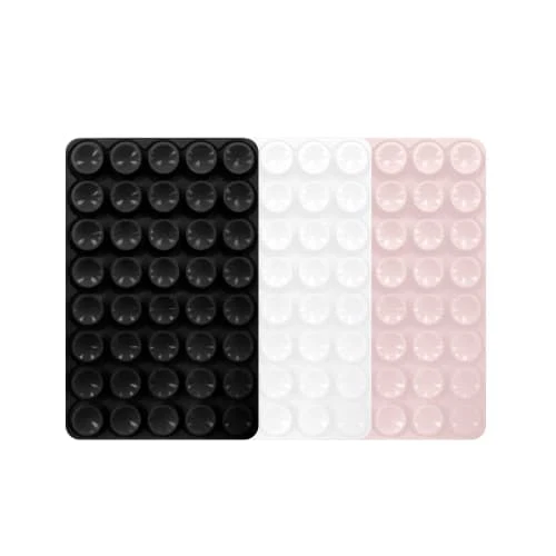 Support smartphone ventouse – Pack de 3 (Noir, Blanc, Nude)