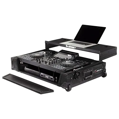 Odyssey Pioneer XDJ-RX3 Industrial Board Glide-Style Case with Wheels (1 RU, All Black)