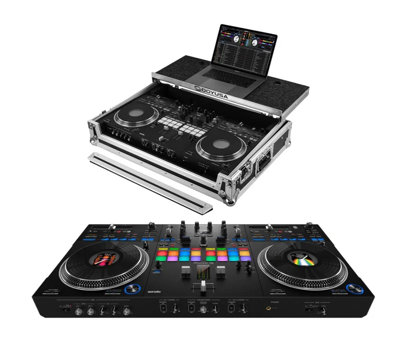 Pioneer DJ DDJ-REV7 + Odyssey Glide Style Flight Case with Wheels