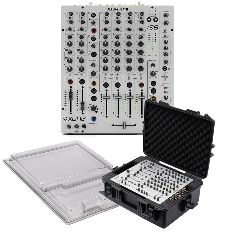 Allen & Heath XONE:96 Mixer, Odyssey Travel Case and Decksaver Bundle