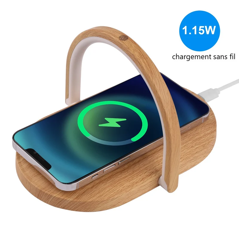 Veilleuse a Chargeur sans Fil Induction