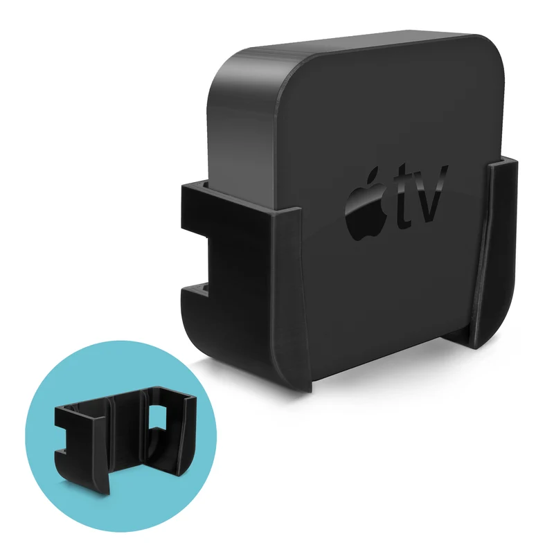 Support mural et TV adhésif Apple TV 4K et HD - Pas de vis ni de dégâts
