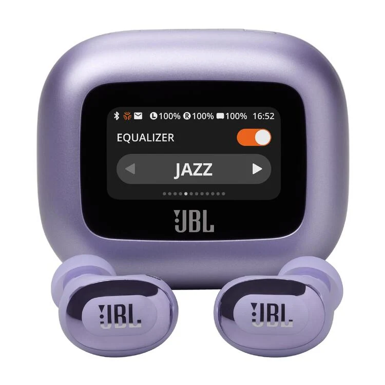 JBL Live Buds 3 | Écouteurs intra-auriculaires - Écran tactile LED 1,45" - Bluetooth - Violet