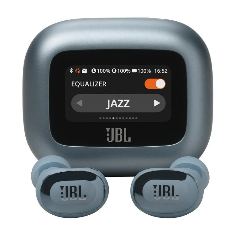 JBL Live Buds 3 | Ecouteurs intra-auriculaires - Ecran tactile LED 1,45" - Bluetooth - Bleu