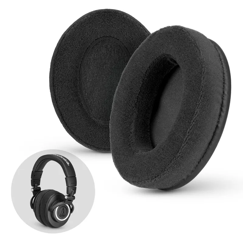 Alas Telinga Penggantian Velour Oval - Sesuai untuk banyak Fon Kepala