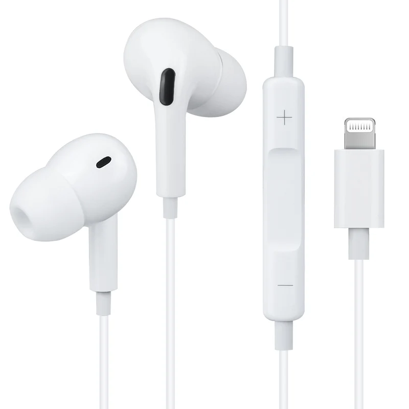 Ecouteurs Filaires - Blanc Lightning